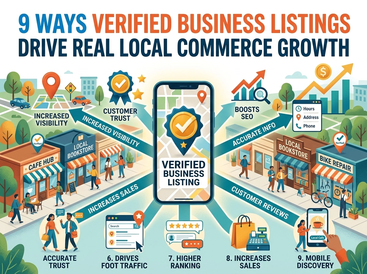 Image for 9 Ways Verified Business Listings Drive Real Local Commerce Growth